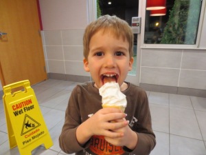 Nathan's "white" ice cream